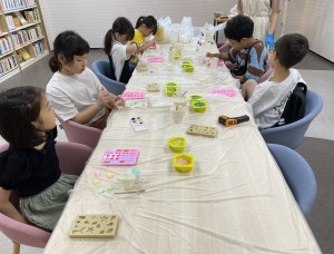 별솔작은도서관 8월 여름방학프로그램 '시원한여름공방' 1회기 진행